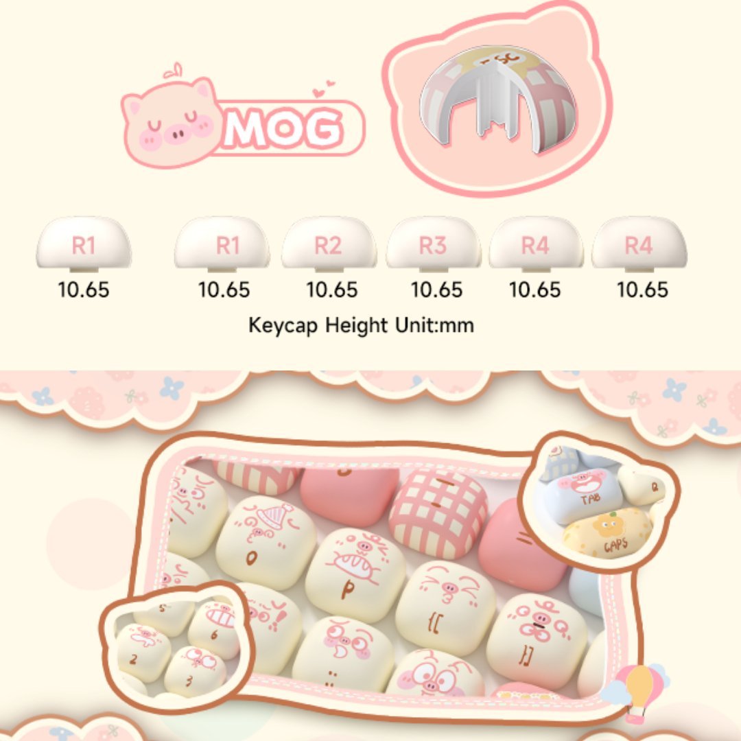 WonderBun Toasted Bread DIY Keycaps Limited Edition - DIYative