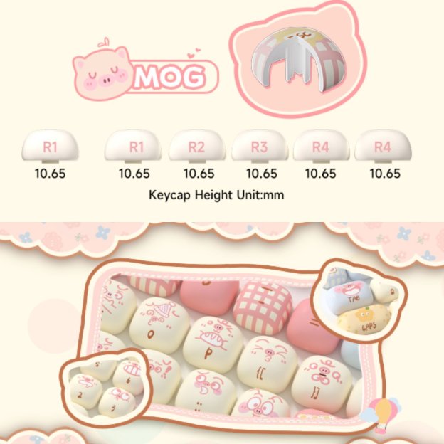 WonderBun Toasted Bread DIY Keycaps Limited Edition - DIYative