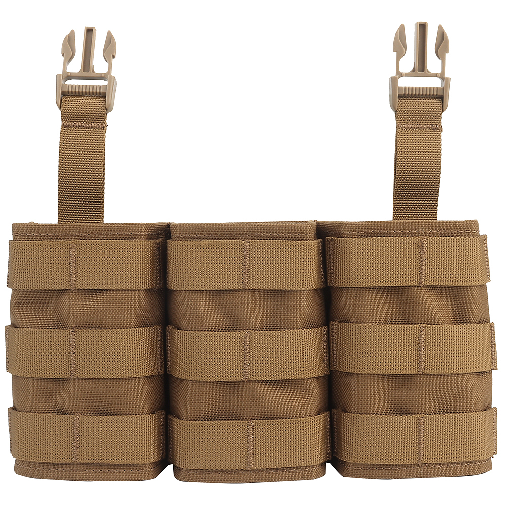 WOSPORT FAST 5.56 TRIPLE MAG POUCH (LONG) FRONT PANEL[WST-MG-F-22]