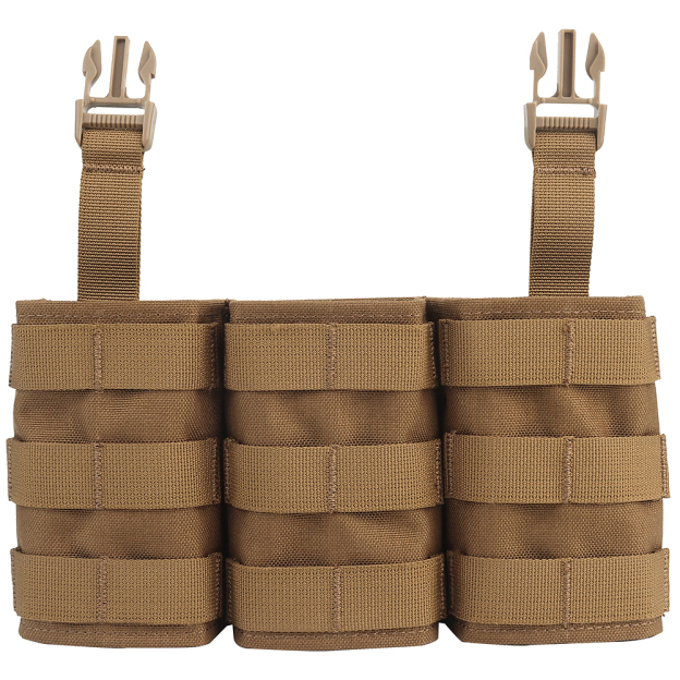 WOSPORT FAST 5.56 TRIPLE MAG POUCH (LONG) FRONT PANEL[WST-MG-F-22]
