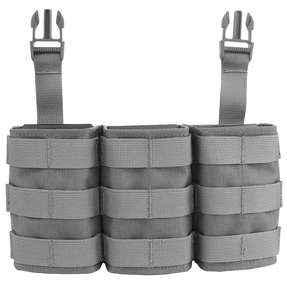 WOSPORT FAST 5.56 TRIPLE MAG POUCH (LONG) FRONT PANEL[WST-MG-F-22]