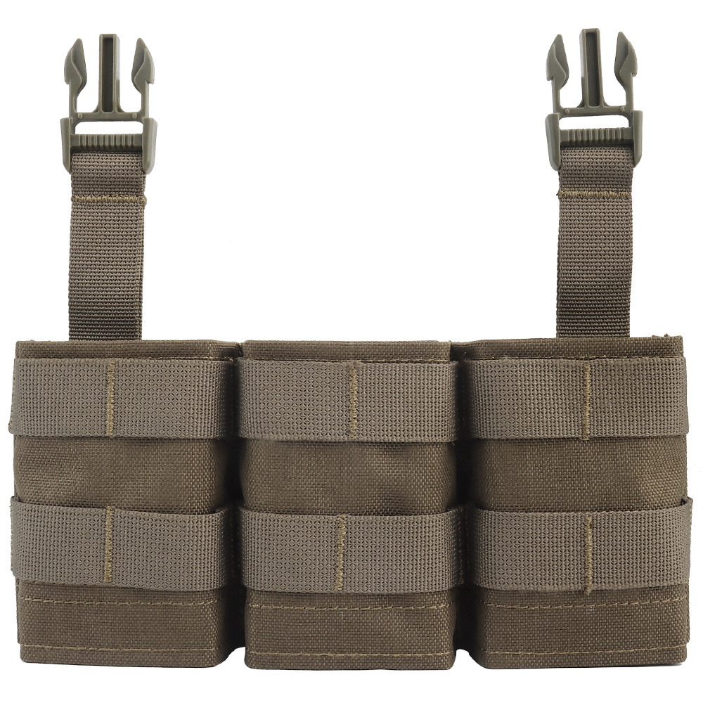 WOSPORT FAST 7.62 TRIPLE MAG POUCH (MEDIUM) FRONT PANEL[WST-MG-F-23]