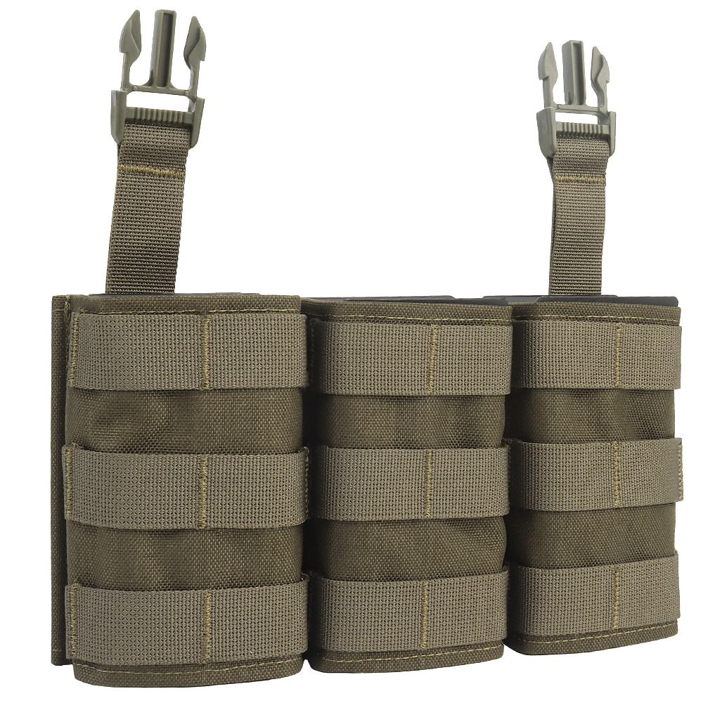 WOSPORT FAST 5.56 TRIPLE MAG POUCH (LONG) FRONT PANEL[WST-MG-F-22]