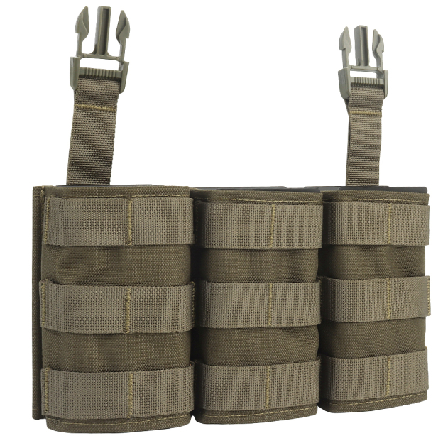 WOSPORT FAST 5.56 TRIPLE MAG POUCH (LONG) FRONT PANEL[WST-MG-F-22]