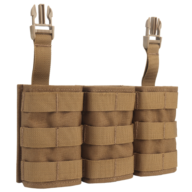 WOSPORT FAST 5.56 TRIPLE MAG POUCH (LONG) FRONT PANEL[WST-MG-F-22]