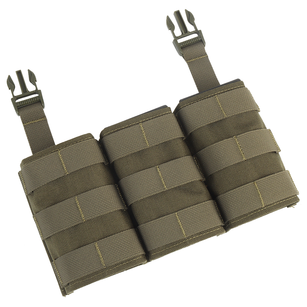WOSPORT FAST 5.56 TRIPLE MAG POUCH (LONG) FRONT PANEL[WST-MG-F-22]