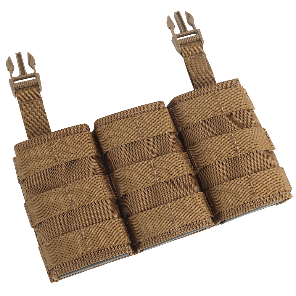 WOSPORT FAST 5.56 TRIPLE MAG POUCH (LONG) FRONT PANEL[WST-MG-F-22]