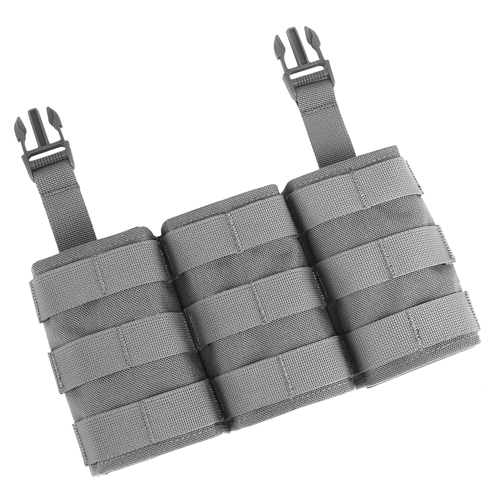 WOSPORT FAST 5.56 TRIPLE MAG POUCH (LONG) FRONT PANEL[WST-MG-F-22]