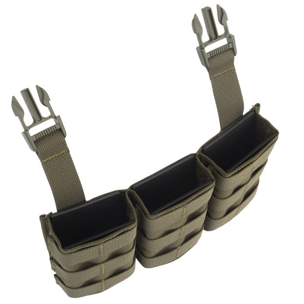 WOSPORT FAST 5.56 TRIPLE MAG POUCH (LONG) FRONT PANEL[WST-MG-F-22]