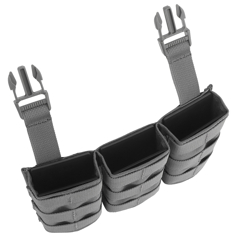 WOSPORT FAST 5.56 TRIPLE MAG POUCH (LONG) FRONT PANEL[WST-MG-F-22]