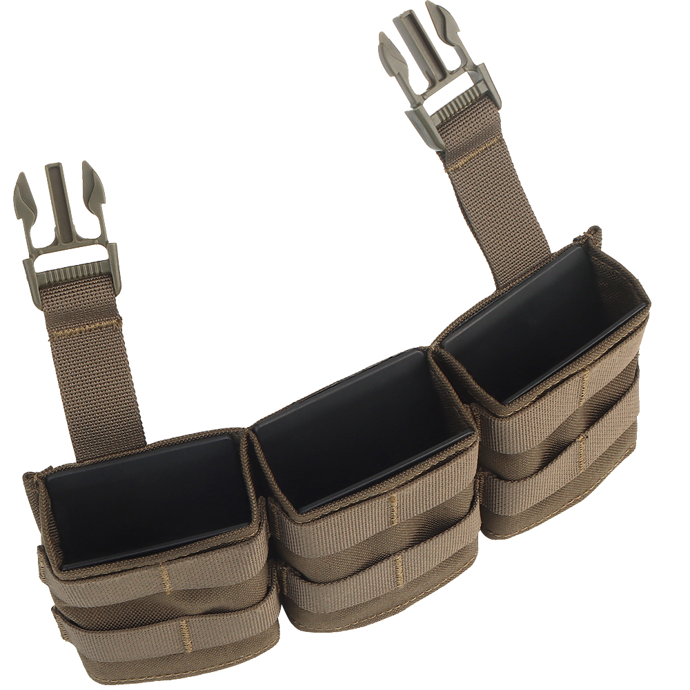 WOSPORT FAST 7.62 TRIPLE MAG POUCH (MEDIUM) FRONT PANEL[WST-MG-F-23]