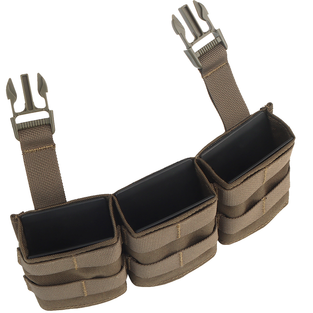 WOSPORT FAST 7.62 TRIPLE MAG POUCH (MEDIUM) FRONT PANEL[WST-MG-F-23]