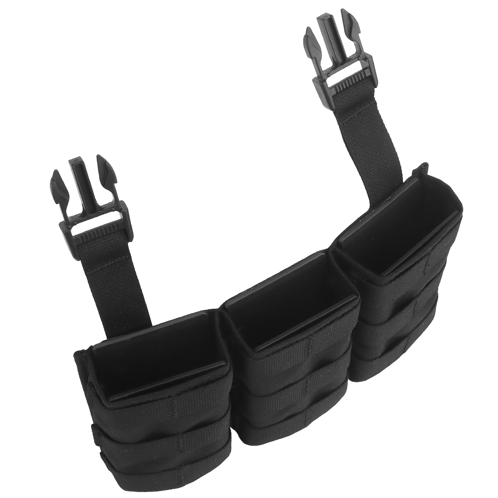 WOSPORT FAST 5.56 TRIPLE MAG POUCH (LONG) FRONT PANEL[WST-MG-F-22]