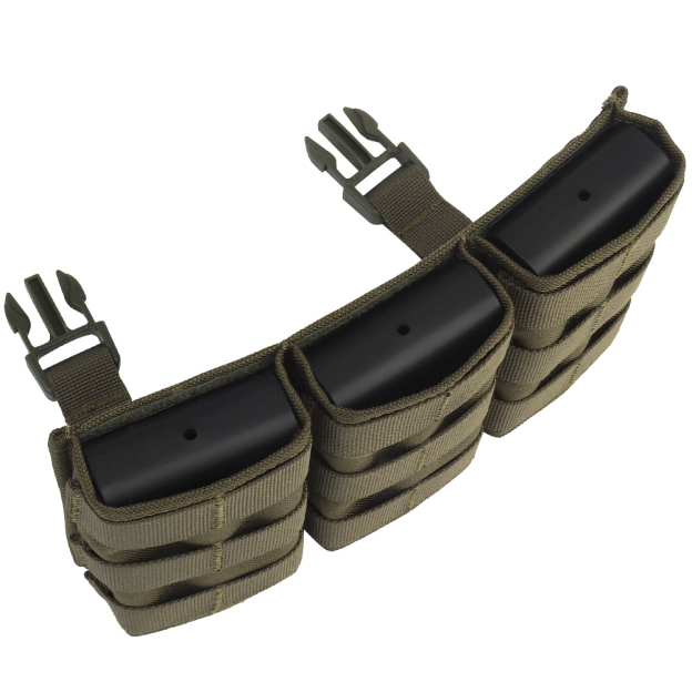 WOSPORT FAST 5.56 TRIPLE MAG POUCH (LONG) FRONT PANEL[WST-MG-F-22]