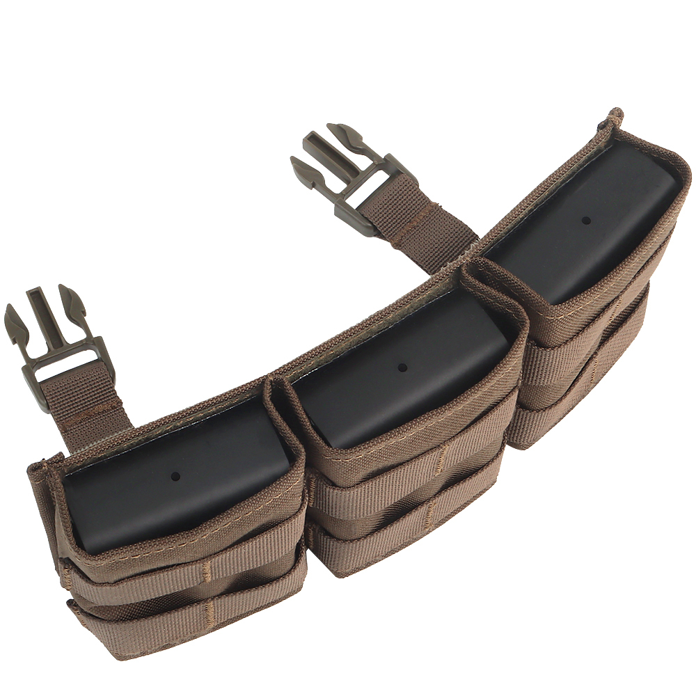 WOSPORT FAST 7.62 TRIPLE MAG POUCH (MEDIUM) FRONT PANEL[WST-MG-F-23]