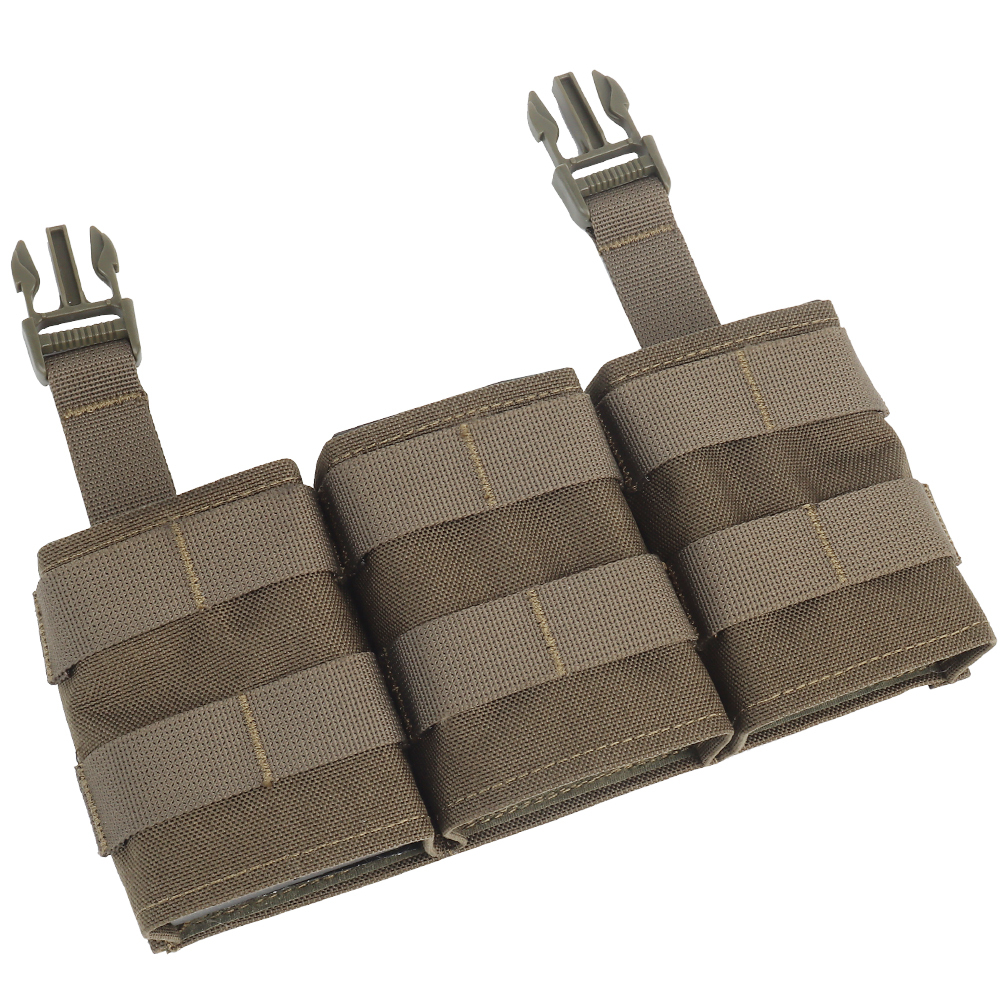 WOSPORT FAST 7.62 TRIPLE MAG POUCH (MEDIUM) FRONT PANEL[WST-MG-F-23]