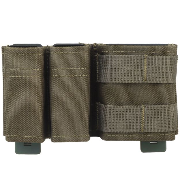 WOSPORT FAST 9MM &5.56 DOUBLE MAG POUCH (SHORT) [WST-MG-F-06]