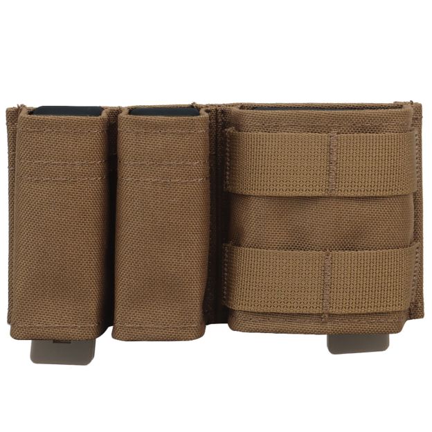 WOSPORT FAST 9MM &5.56 DOUBLE MAG POUCH (SHORT) [WST-MG-F-06]