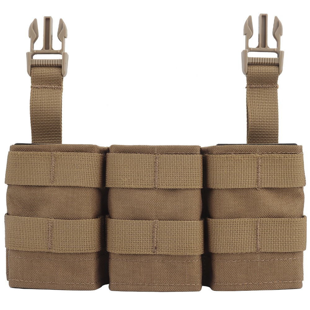 WOSPORT FAST 5.56 TRIPLE MAG POUCH (MEDIUM) FRONT PANEL[WST-MG-F-21]