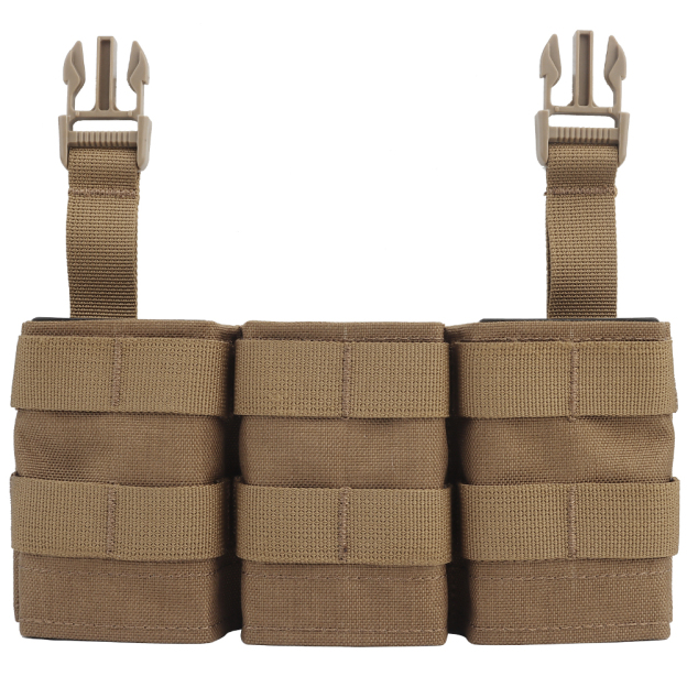WOSPORT FAST 5.56 TRIPLE MAG POUCH (MEDIUM) FRONT PANEL[WST-MG-F-21]