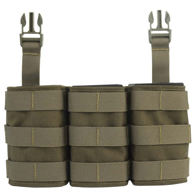 WOSPORT FAST 7.62 TRIPLE MAG POUCH (LONG) FRONT PANEL[WST-MG-F-24]