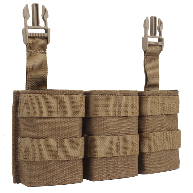 WOSPORT FAST 5.56 TRIPLE MAG POUCH (MEDIUM) FRONT PANEL[WST-MG-F-21]