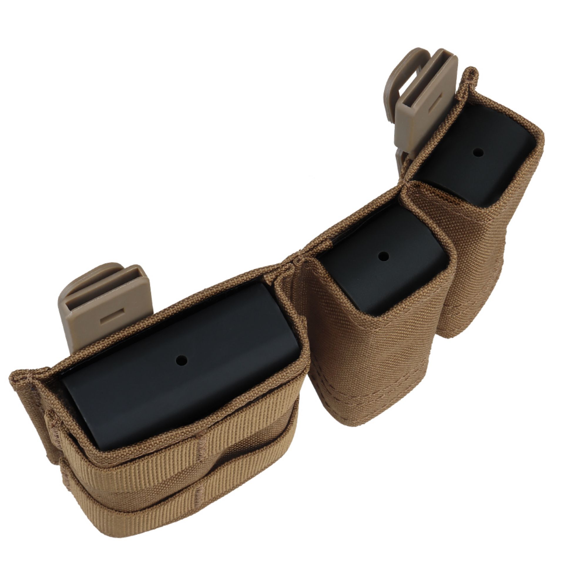 WOSPORT FAST 9MM &5.56 DOUBLE MAG POUCH (SHORT) [WST-MG-F-06]