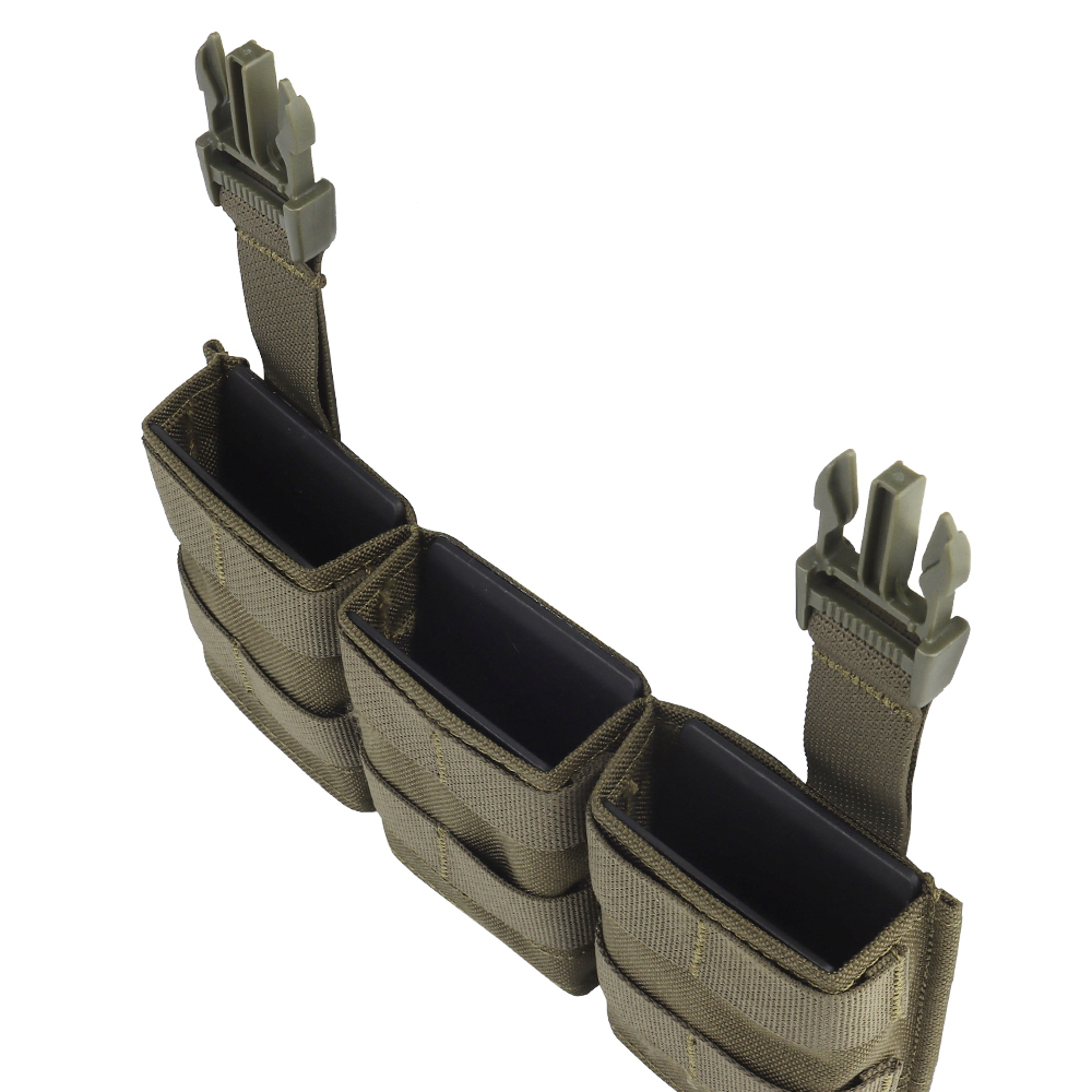 WOSPORT FAST 5.56 TRIPLE MAG POUCH (MEDIUM) FRONT PANEL[WST-MG-F-21]