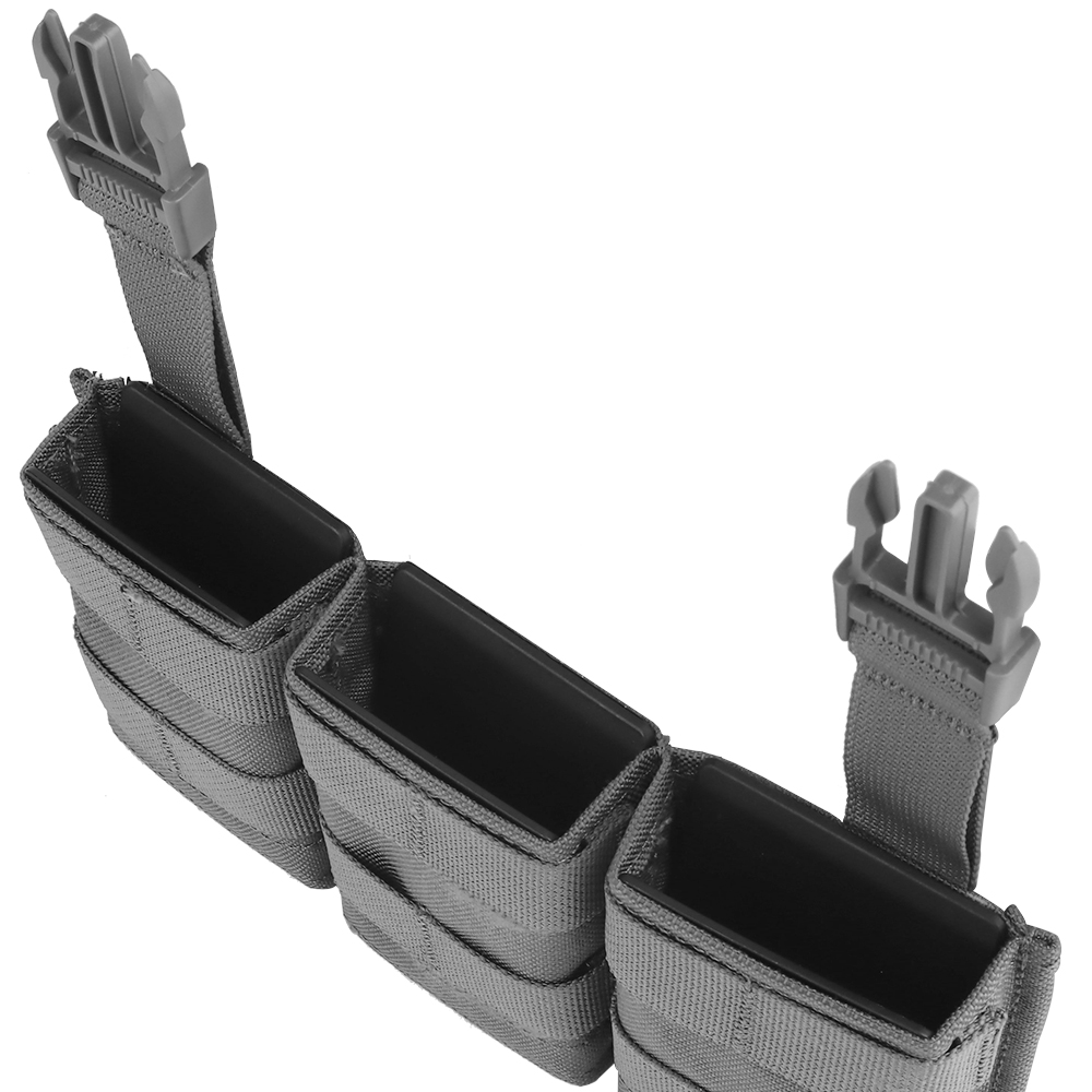 WOSPORT FAST 5.56 TRIPLE MAG POUCH (MEDIUM) FRONT PANEL[WST-MG-F-21]