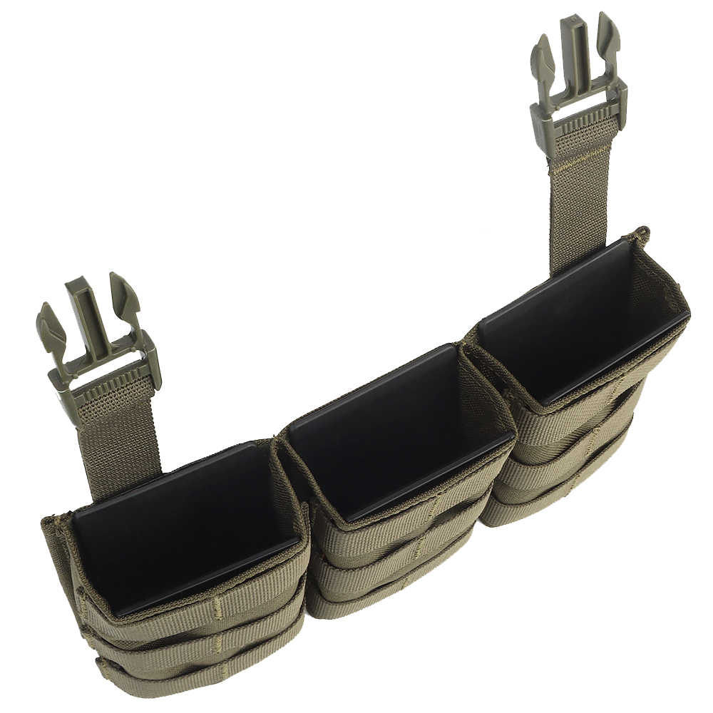 WOSPORT FAST 7.62 TRIPLE MAG POUCH (LONG) FRONT PANEL[WST-MG-F-24]