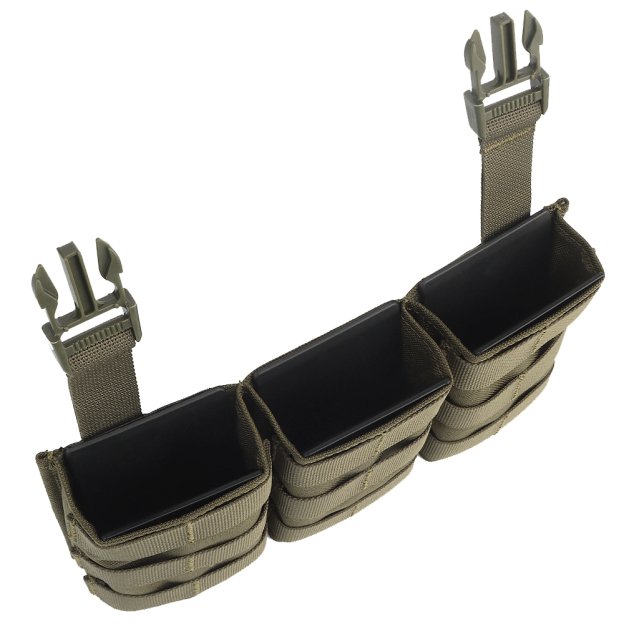 WOSPORT FAST 7.62 TRIPLE MAG POUCH (LONG) FRONT PANEL[WST-MG-F-24]