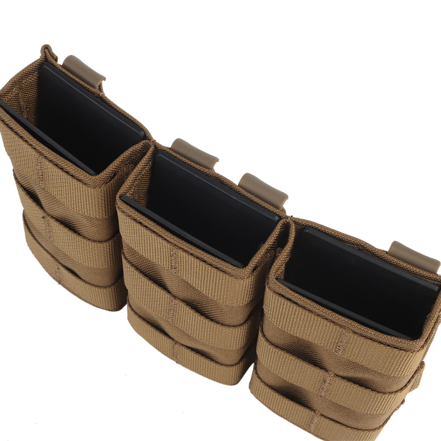 WOSPORT FAST 5.56 TRIPLE MAG POUCH (LONG) [WST-MG-F-14]