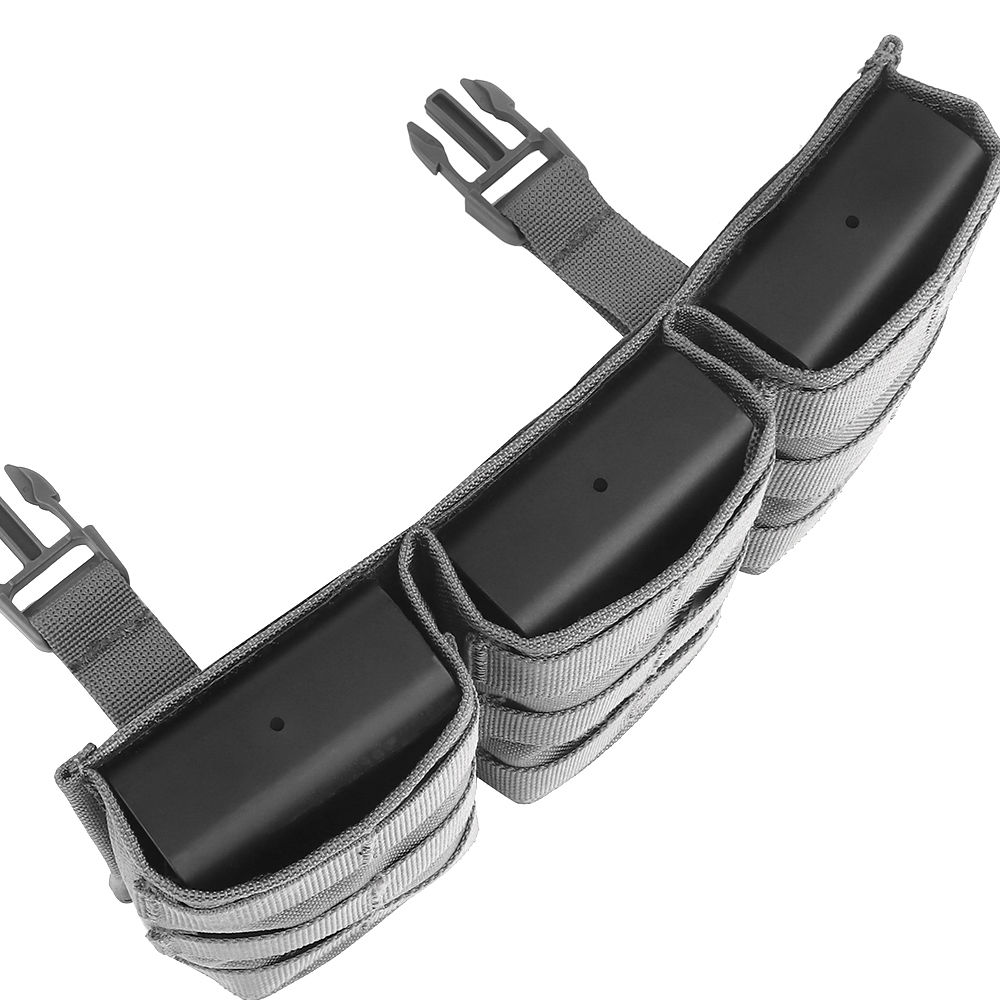 WOSPORT FAST 7.62 TRIPLE MAG POUCH (LONG) FRONT PANEL[WST-MG-F-24]