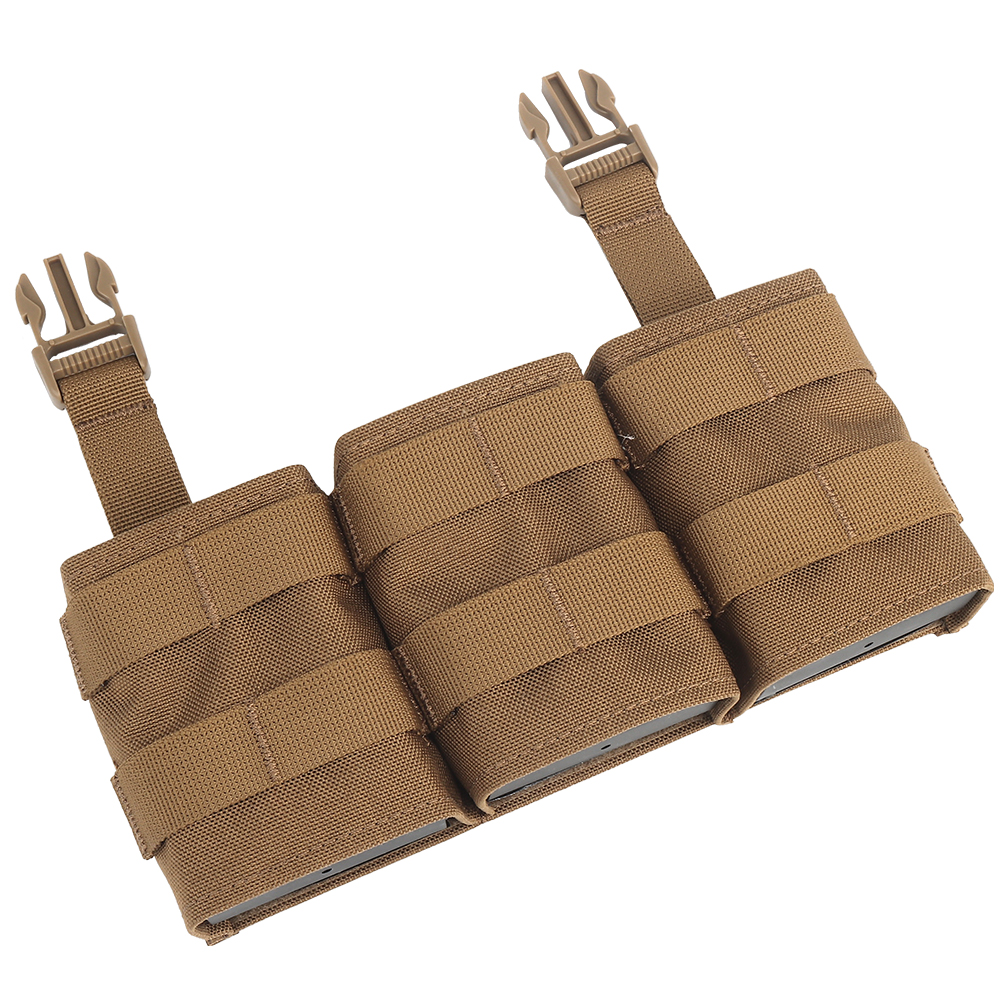 WOSPORT FAST 5.56 TRIPLE MAG POUCH (MEDIUM) FRONT PANEL[WST-MG-F-21]