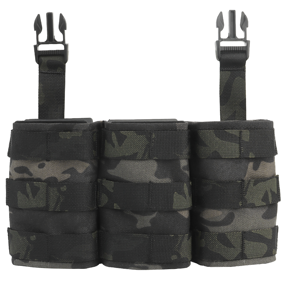 WOSPORT FAST 5.56 TRIPLE MAG POUCH (LONG) FRONT PANEL[WST-MG-F-22]