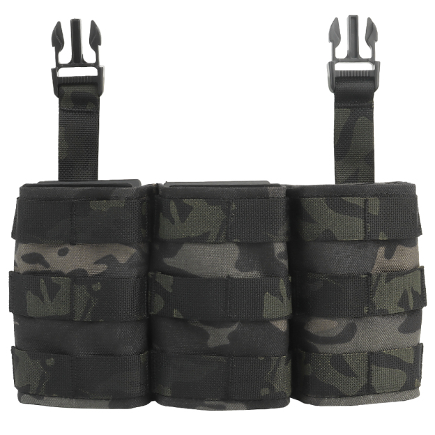 WOSPORT FAST 5.56 TRIPLE MAG POUCH (LONG) FRONT PANEL[WST-MG-F-22]