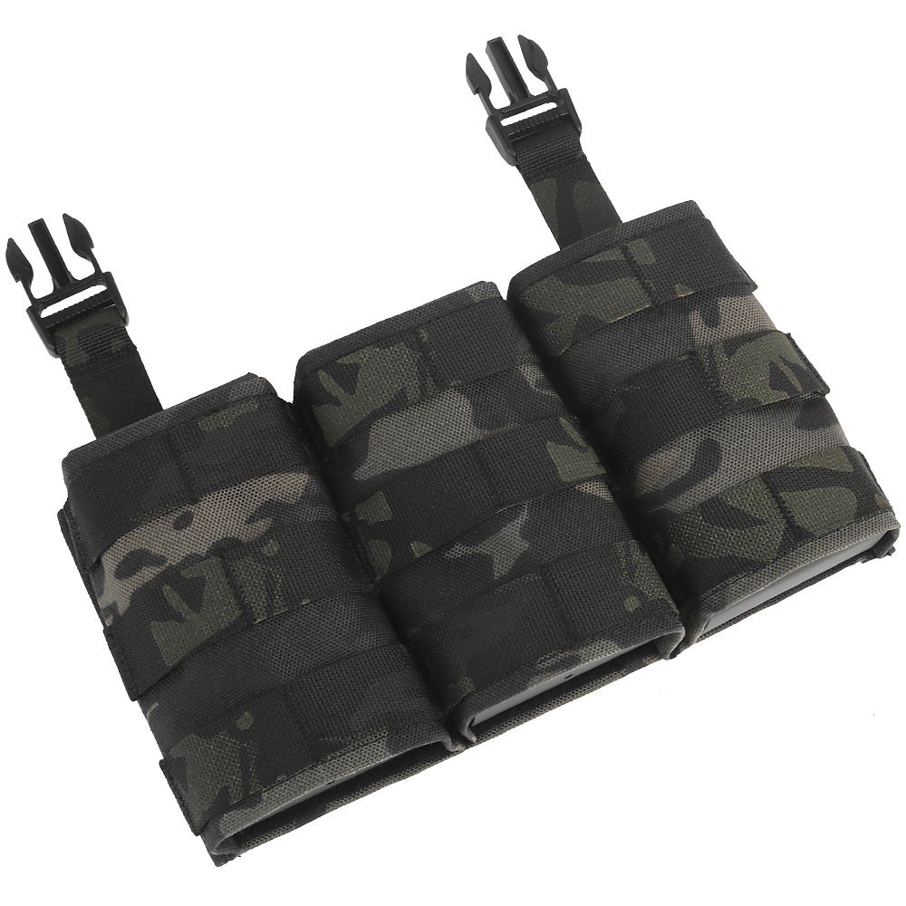 WOSPORT FAST 5.56 TRIPLE MAG POUCH (LONG) FRONT PANEL[WST-MG-F-22]