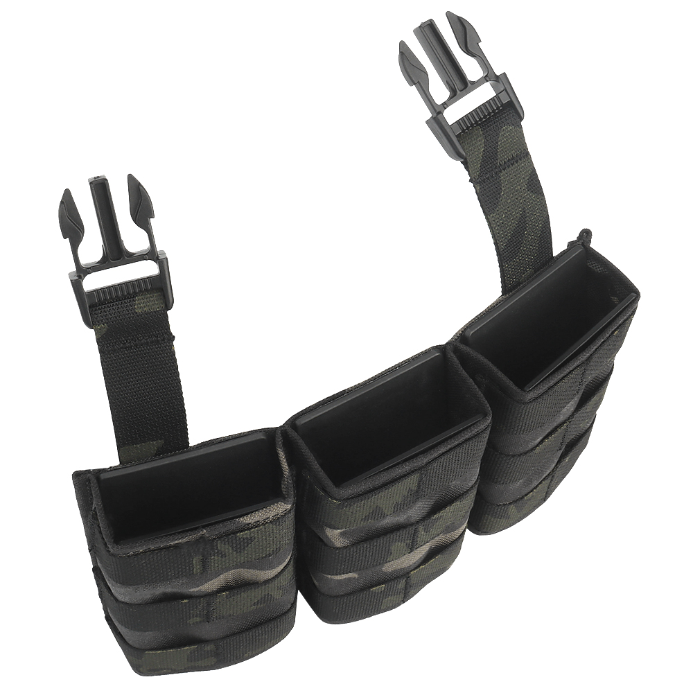 WOSPORT FAST 5.56 TRIPLE MAG POUCH (LONG) FRONT PANEL[WST-MG-F-22]