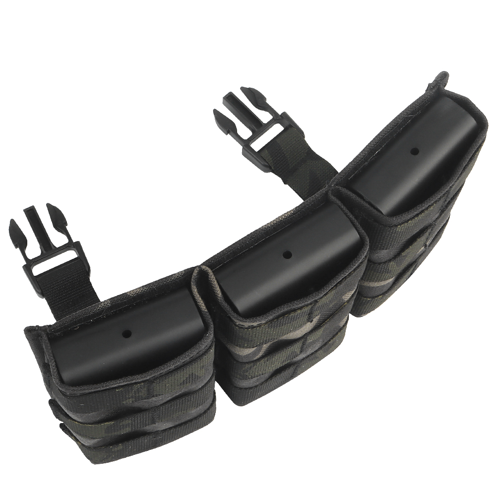 WOSPORT FAST 5.56 TRIPLE MAG POUCH (LONG) FRONT PANEL[WST-MG-F-22]