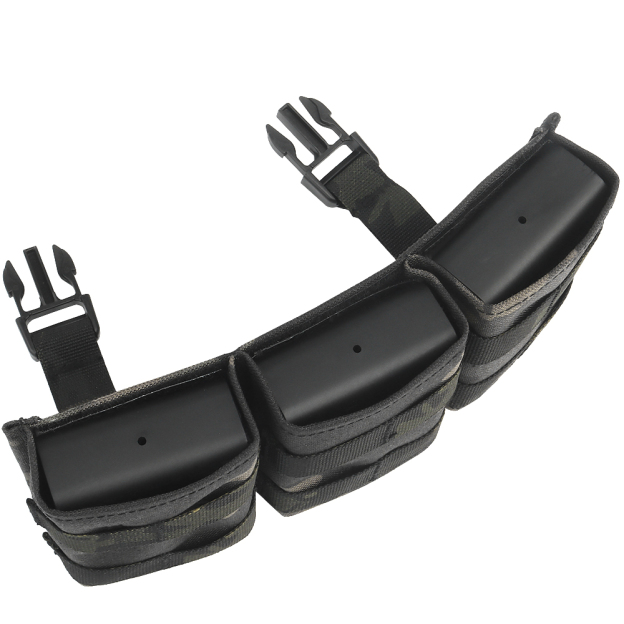 WOSPORT FAST 7.62 TRIPLE MAG POUCH (MEDIUM) FRONT PANEL[WST-MG-F-23]