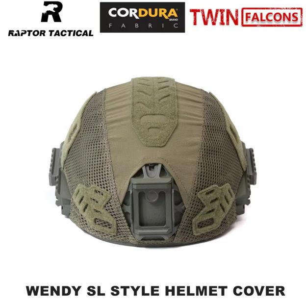 RAPTOR TACTICAL & TWINFALCONS WENDY SL STYLE HELMET COVER