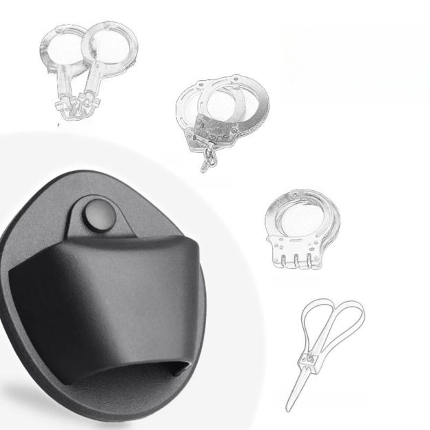 LONG LIN JIA E158008 PLASTIC HANDCUFF HOLSTER [LLJ-E158008]