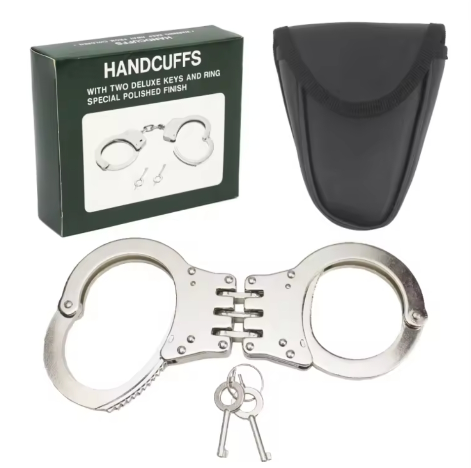 KL CARBON STEEL HANDCUFFS SET