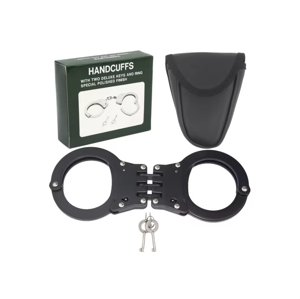 KL CARBON STEEL HANDCUFFS SET