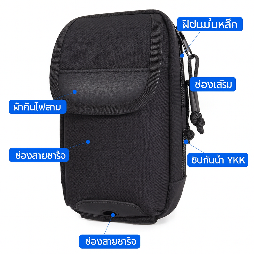 LONG LIN JIA DOUBLE-LAYER MOBILE PHONE BAG PRO [LLJ-NLSJB-N]