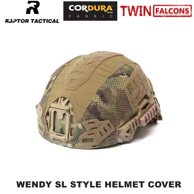 RAPTOR TACTICAL & TWINFALCONS WENDY SL STYLE HELMET COVER