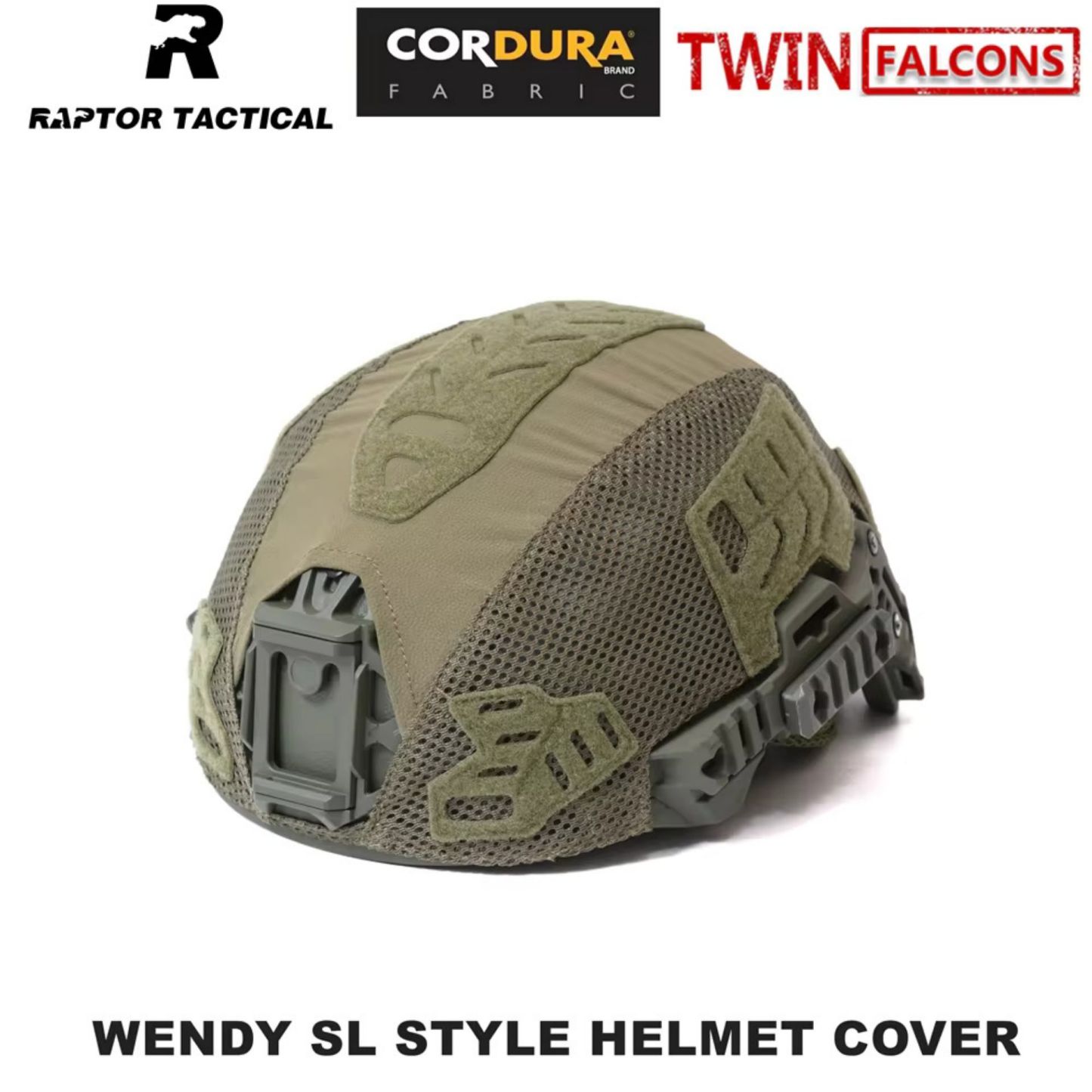 RAPTOR TACTICAL & TWINFALCONS WENDY SL STYLE HELMET COVER