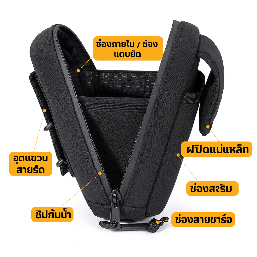 LONG LIN JIA DOUBLE-LAYER MOBILE PHONE BAG PRO [LLJ-NLSJB-N]