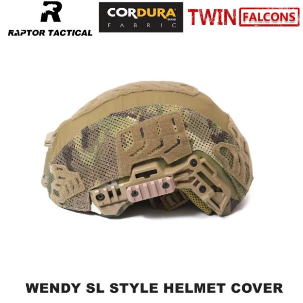 RAPTOR TACTICAL & TWINFALCONS WENDY SL STYLE HELMET COVER