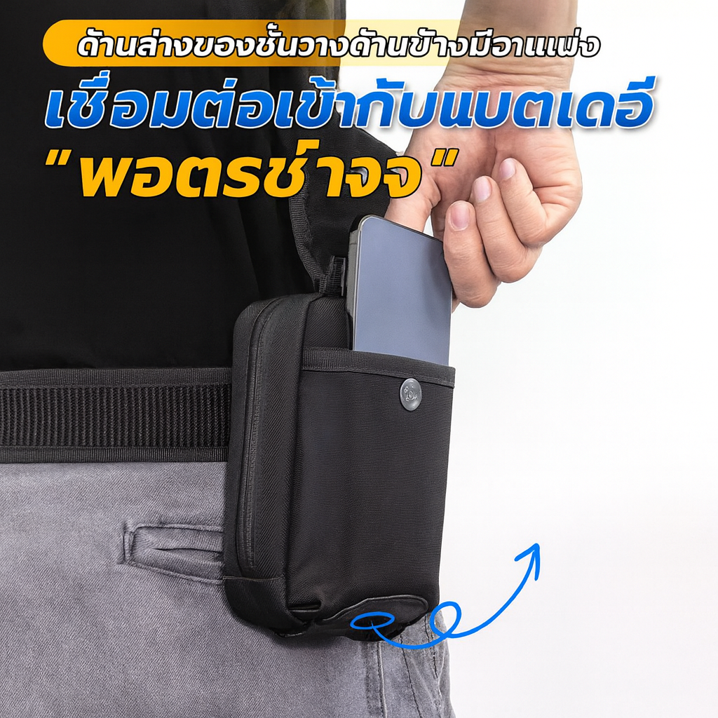 LONG LIN JIA DOUBLE-LAYER MOBILE PHONE BAG PRO [LLJ-NLSJB-N]